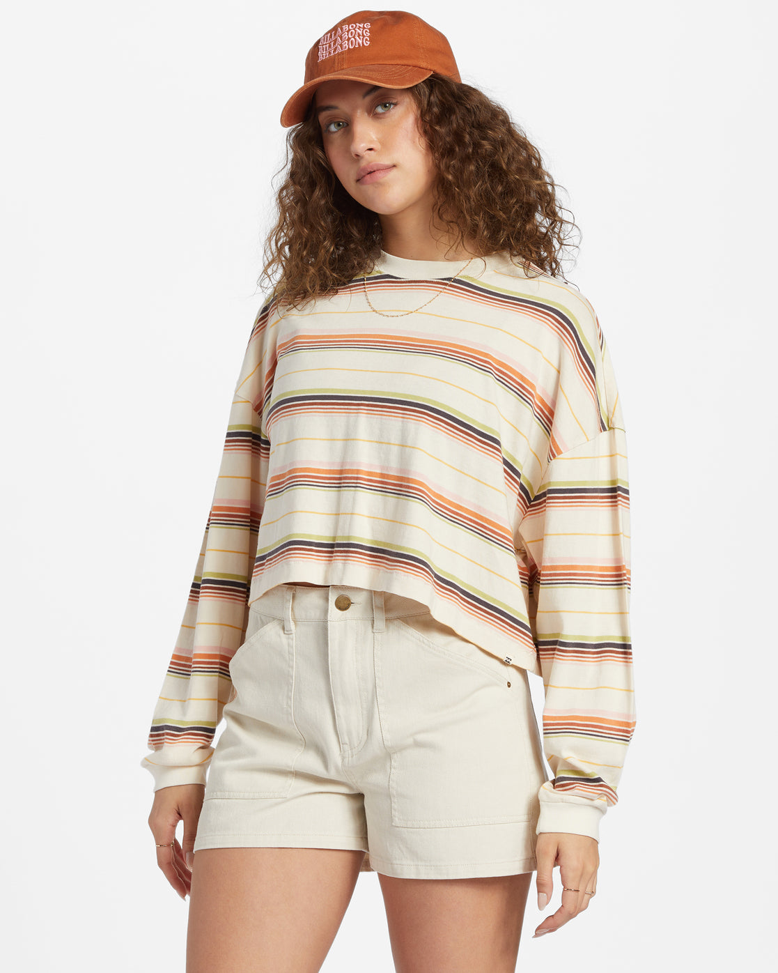 Beach Time Stripe Smocked Top