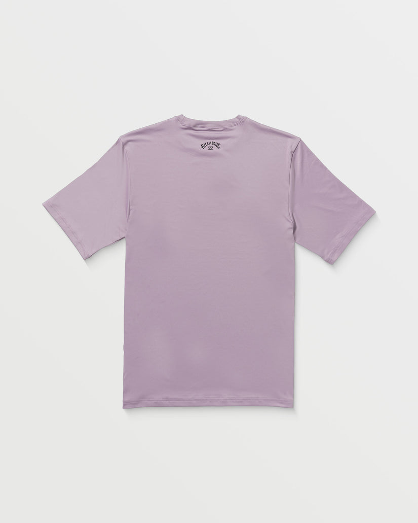 All Day Wave Short Sleeve Rashguard - Light Purple