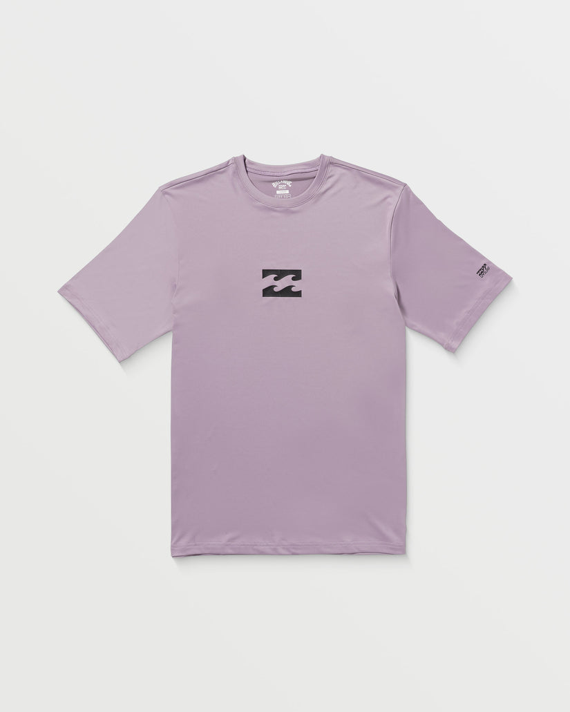 All Day Wave Short Sleeve Rashguard - Light Purple