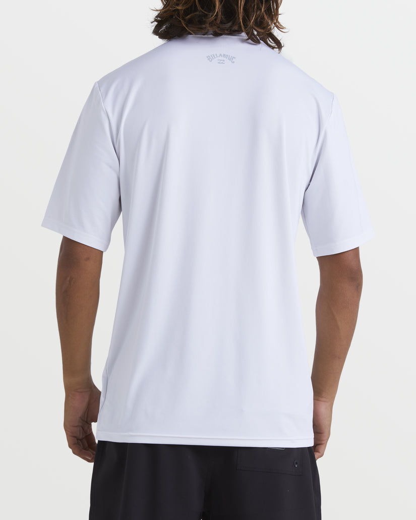 All Day Wave Short Sleeve Rashguard - White