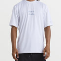 All Day Wave Short Sleeve Rashguard - White