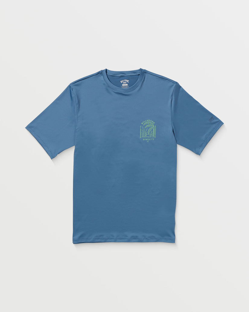 Last Night Loose Fit Short Sleeve Surf Tee - Bay Blue