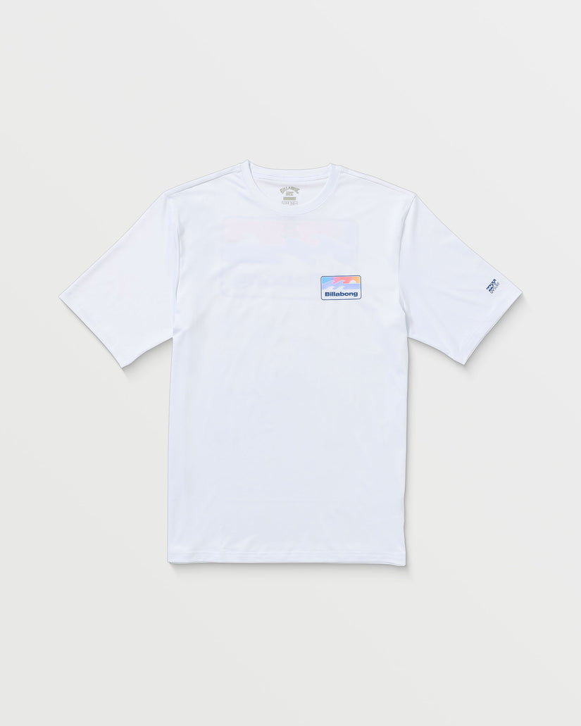 Runner Loose Fit Short Sleeve Surf Tee - White