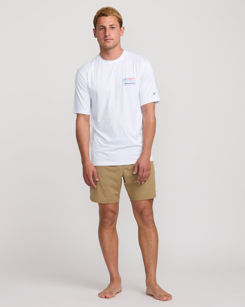 Runner Loose Fit Short Sleeve Surf Tee - White