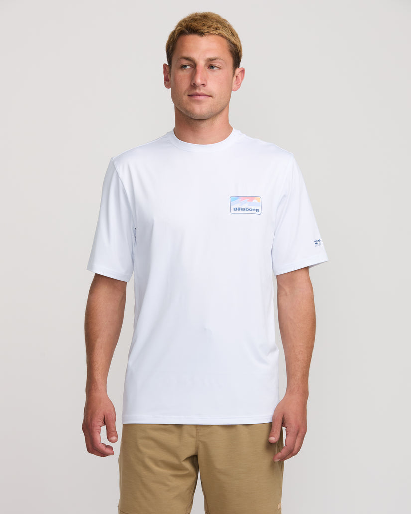 Runner Loose Fit Short Sleeve Surf Tee - White