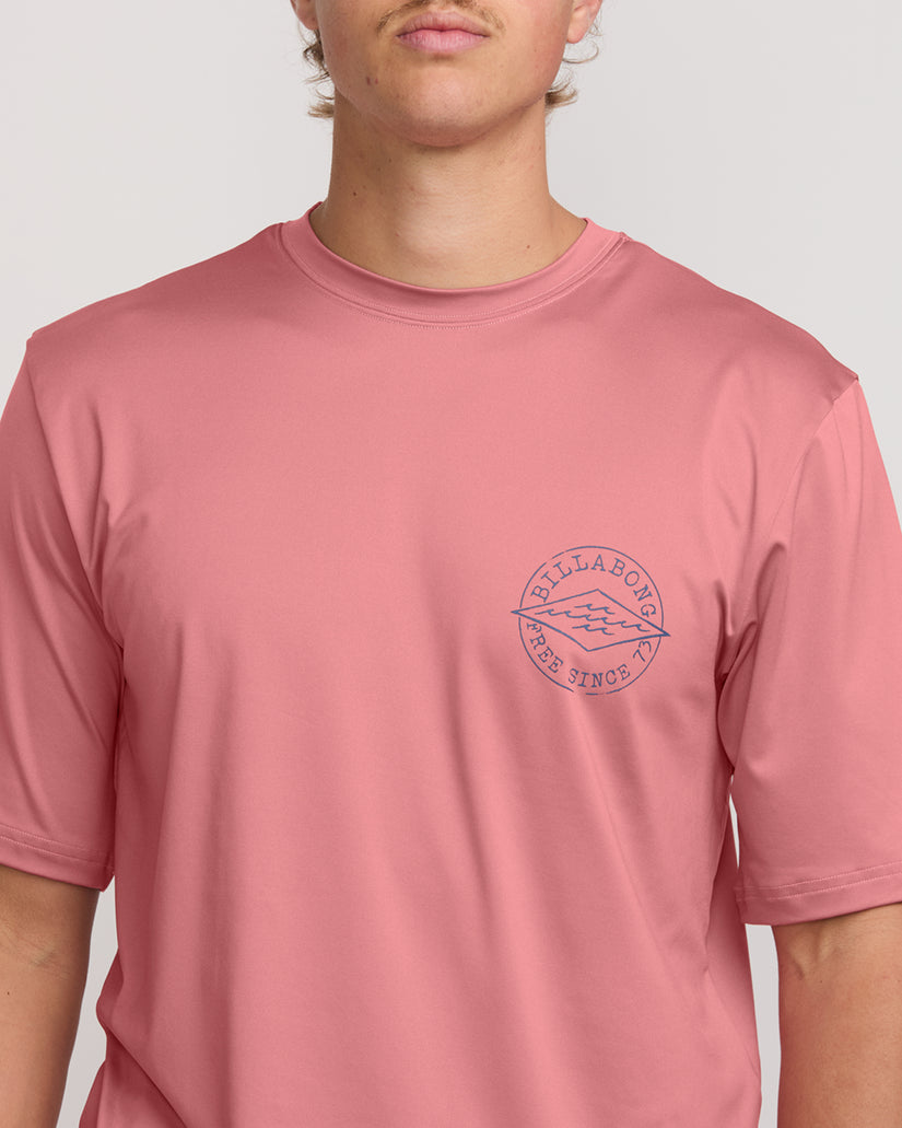 Big Dave Loose Fit Short Sleeve Surf Tee - Dusty Pink