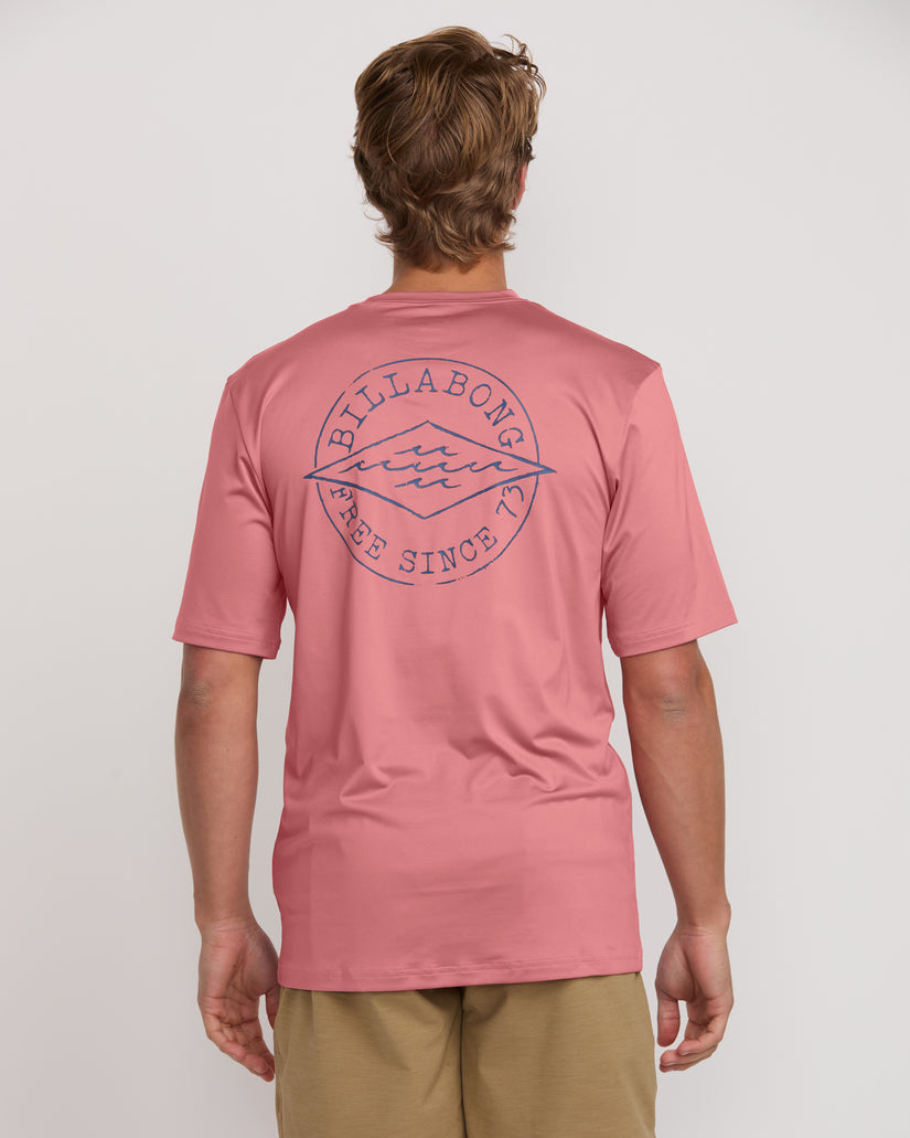 Big Dave Loose Fit Short Sleeve Surf Tee - Dusty Pink