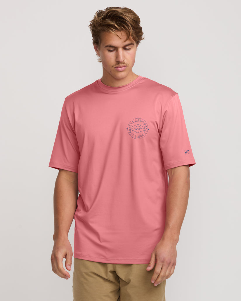 Big Dave Loose Fit Short Sleeve Surf Tee - Dusty Pink