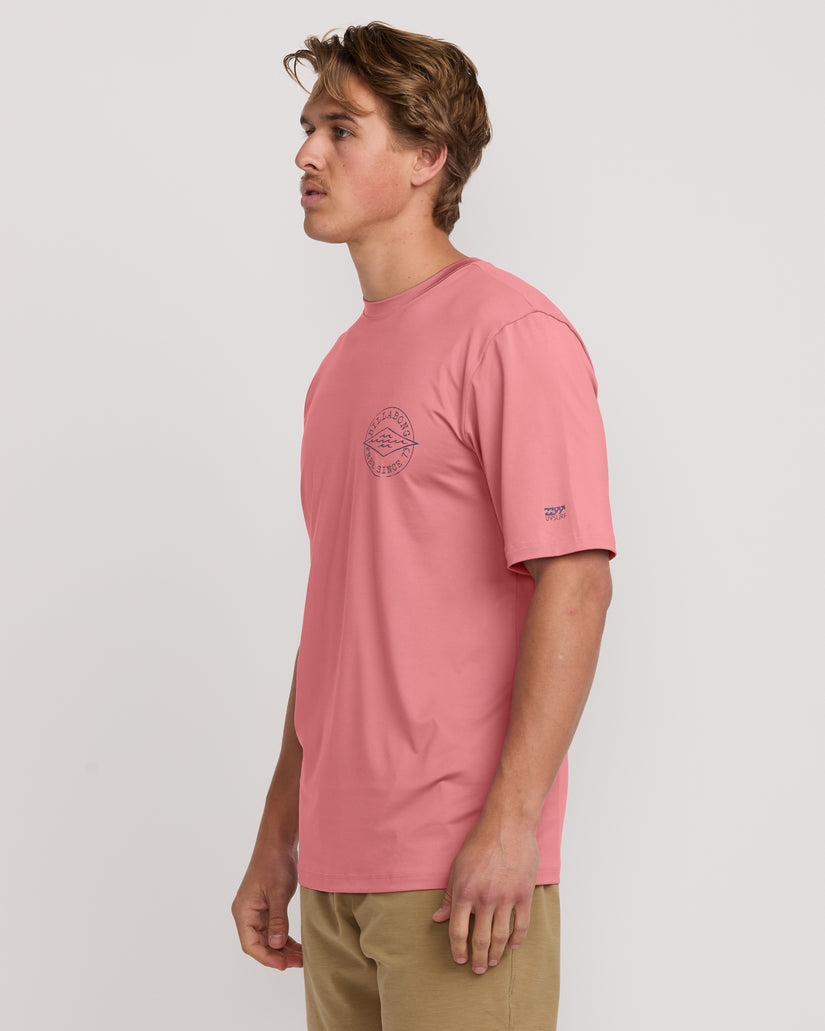 Big Dave Loose Fit Short Sleeve Surf Tee - Dusty Pink