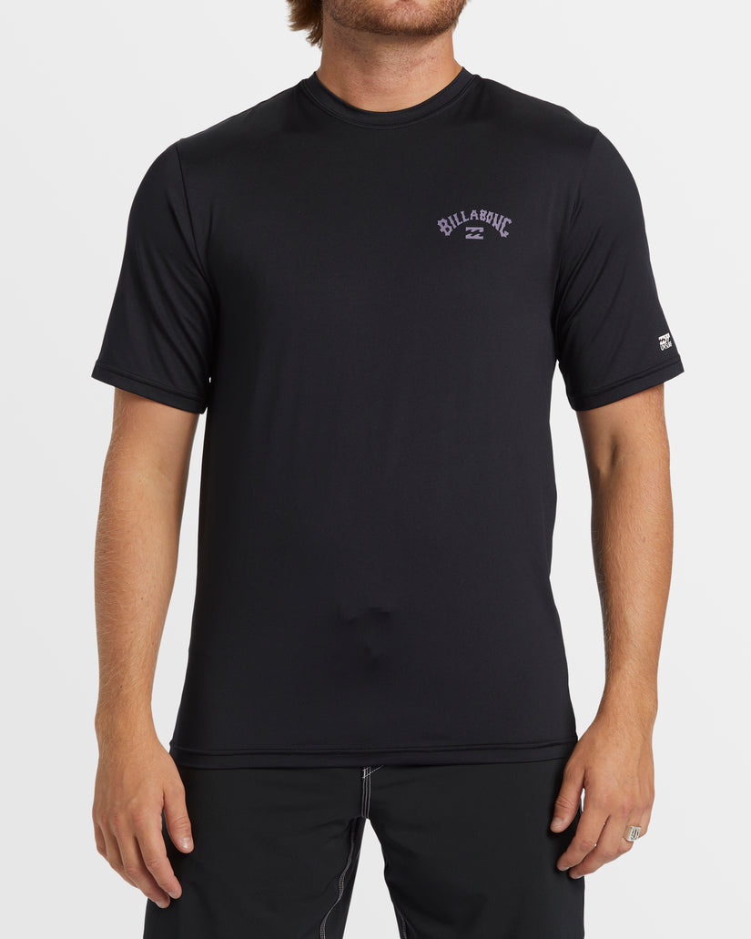 Arch Loose Fit Short Sleeve Surf Tee - Black