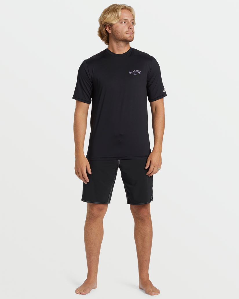 Arch Loose Fit Short Sleeve Surf Tee - Black