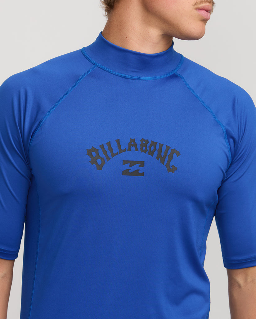 Arch Performance Fit Short Sleeve Rashguard - Cobalt