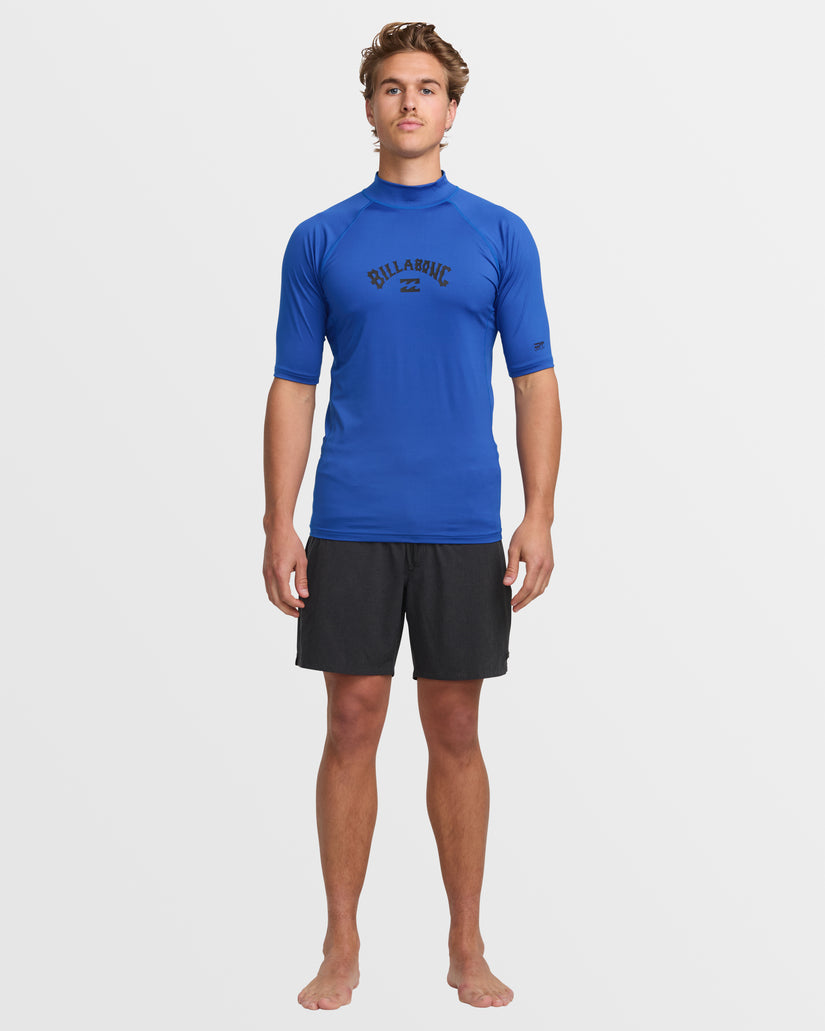 Arch Performance Fit Short Sleeve Rashguard - Cobalt