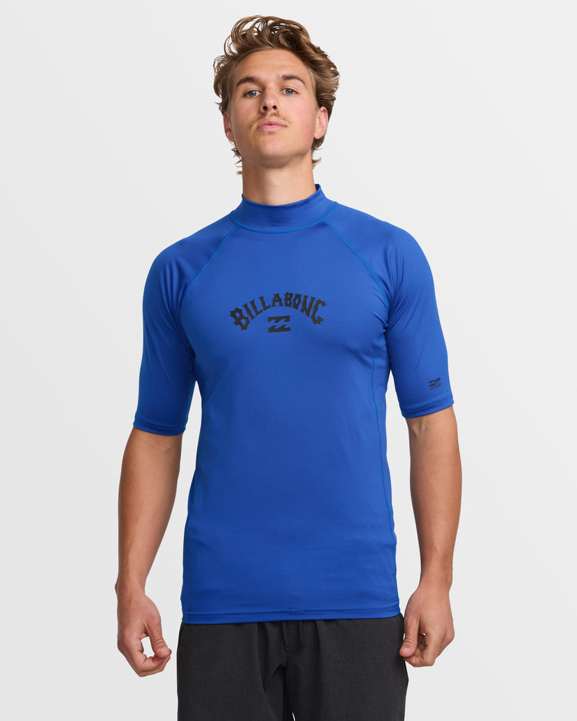 Arch Performance Fit Short Sleeve Rashguard - Cobalt