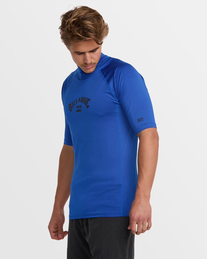 Arch Performance Fit Short Sleeve Rashguard - Cobalt