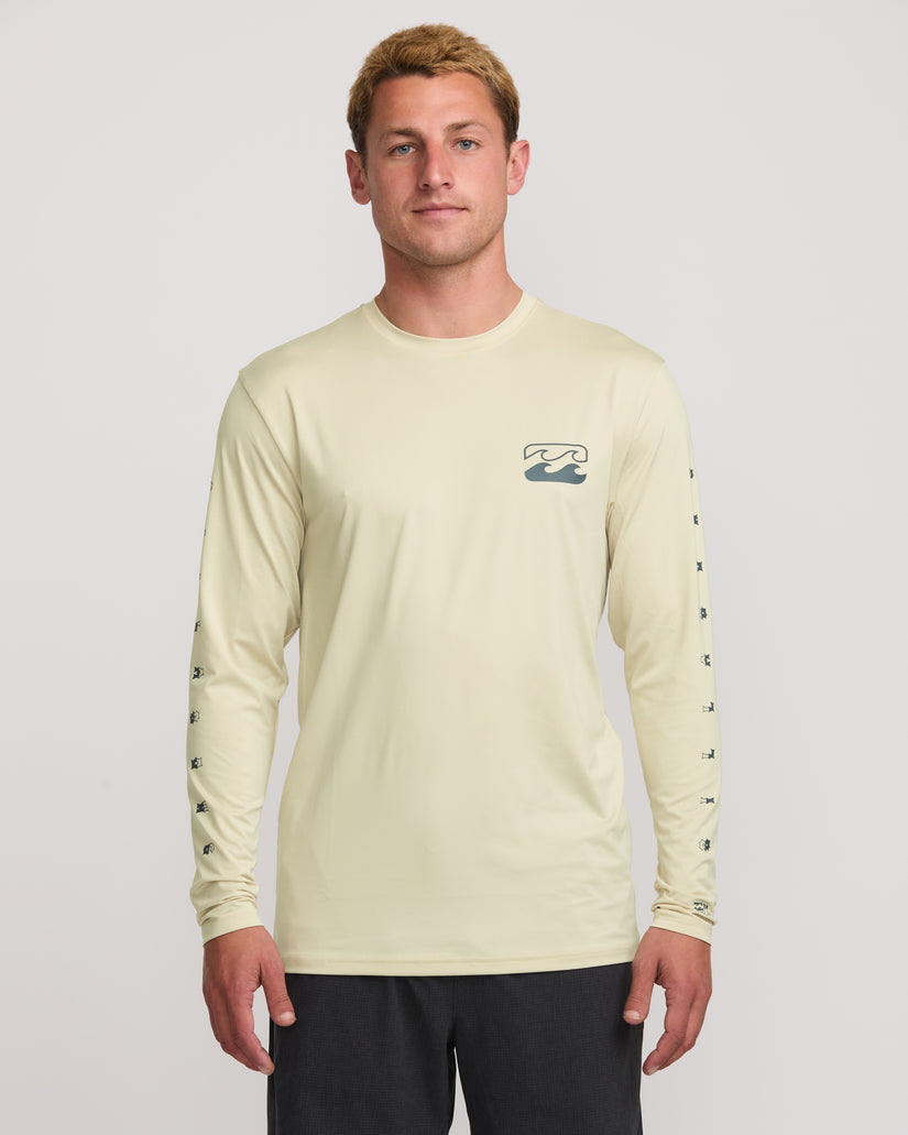 Unity Loose Fit Long Sleeve Surf Tee - Desert Sand