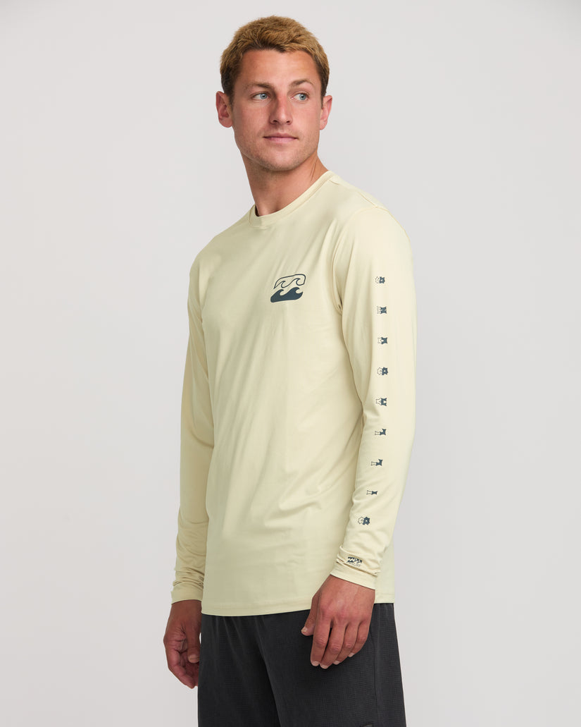 Unity Loose Fit Long Sleeve Surf Tee - Desert Sand