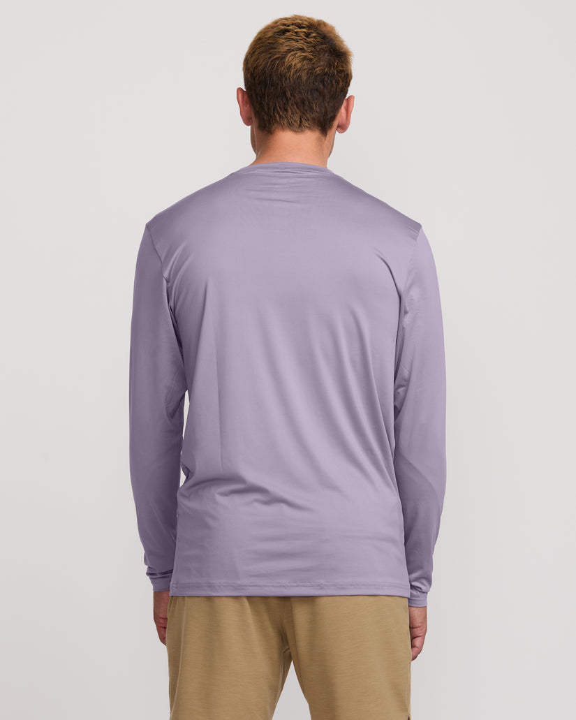 Unity Loose Fit Long Sleeve Surf Tee - Light Purple