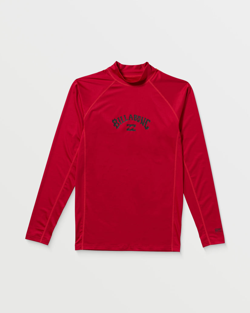 Arch Performance Fit Long Sleeve Rashguard - Scarlet