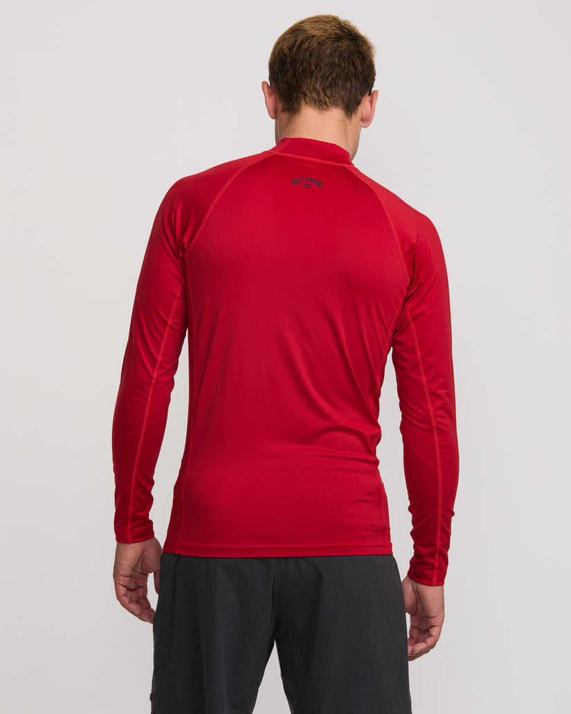 Arch Performance Fit Long Sleeve Rashguard - Scarlet