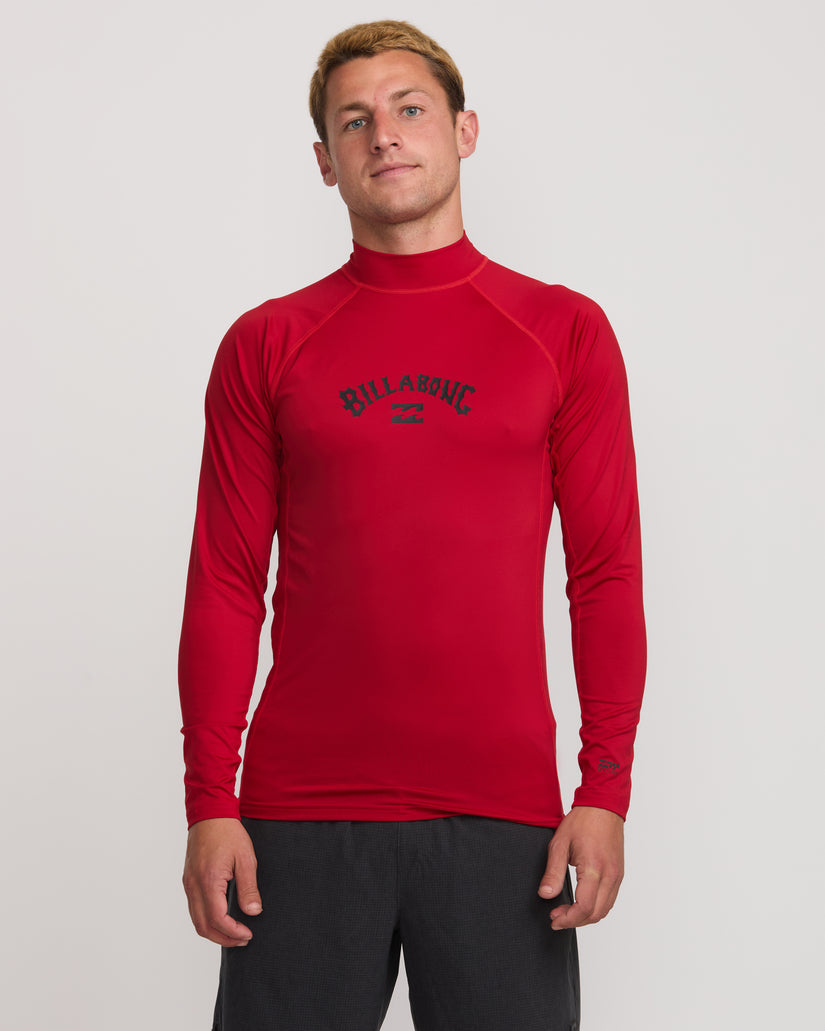 Arch Performance Fit Long Sleeve Rashguard - Scarlet