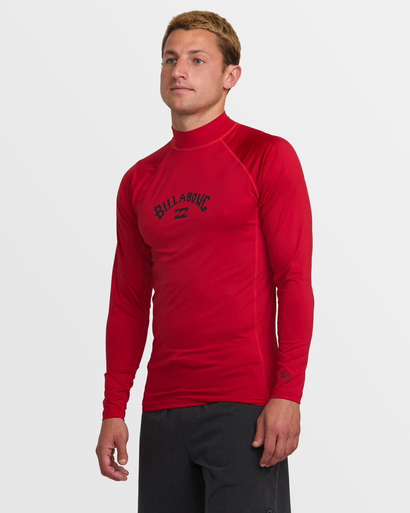 Arch Performance Fit Long Sleeve Rashguard - Scarlet