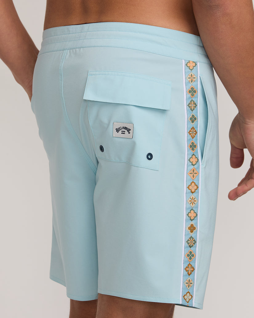 Wategos Lo Tide 18.5" Boardshorts - Dusty Blue