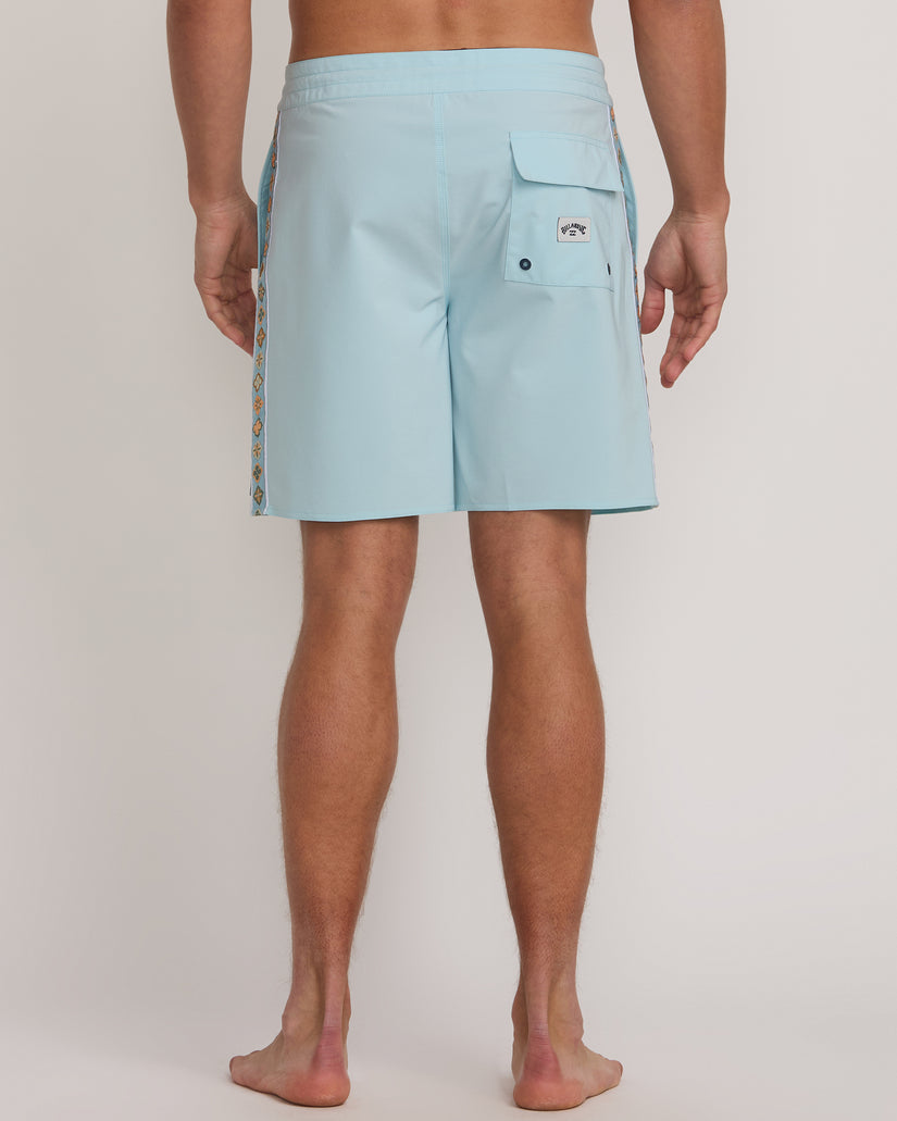 Wategos Lo Tide 18.5" Boardshorts - Dusty Blue