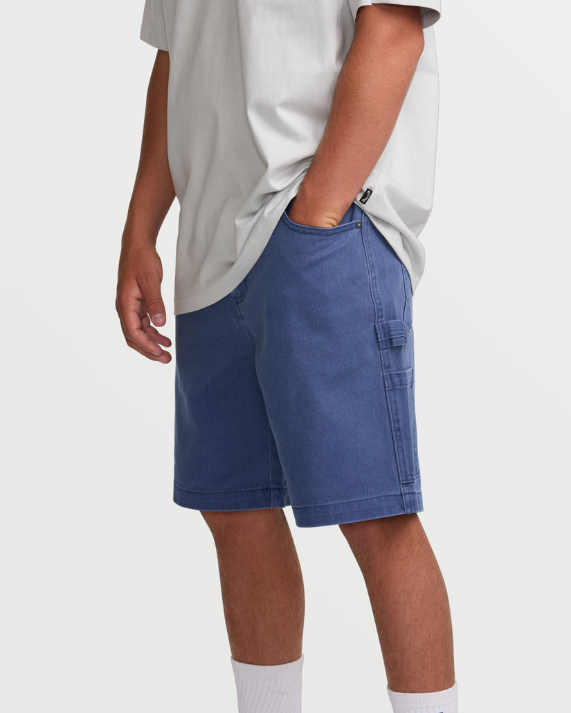 Bad Dog 21" Workwear Shorts - Deep Blue