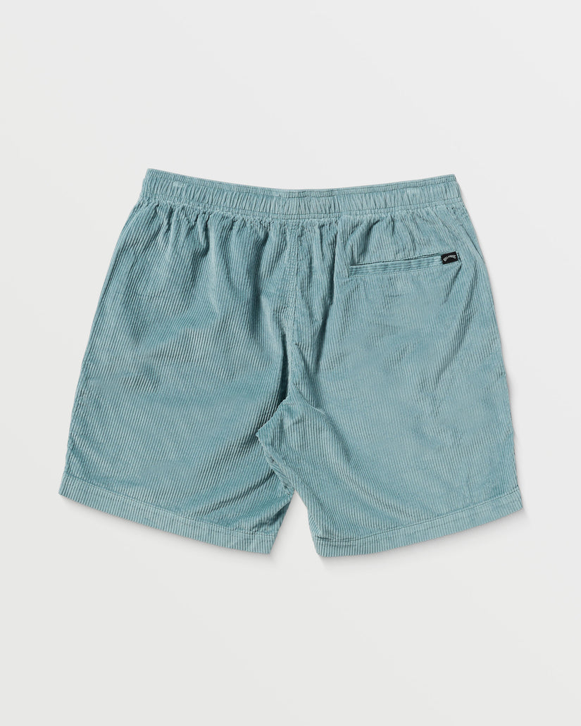 Larry Layback 19" Cord Shorts - Washed Blue