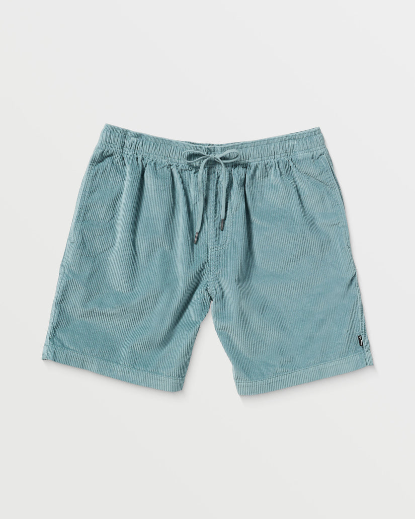 Larry Layback 19" Cord Shorts - Washed Blue