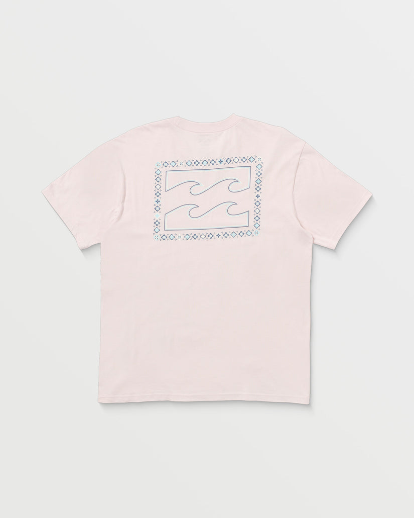 Crayon Wave Premium Short Sleeve Tee - Light Pink