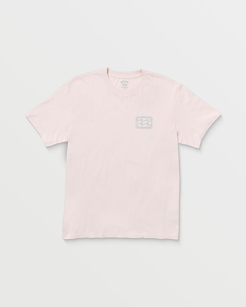 Crayon Wave Premium Short Sleeve Tee - Light Pink