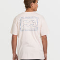 Crayon Wave Premium Short Sleeve Tee - Light Pink