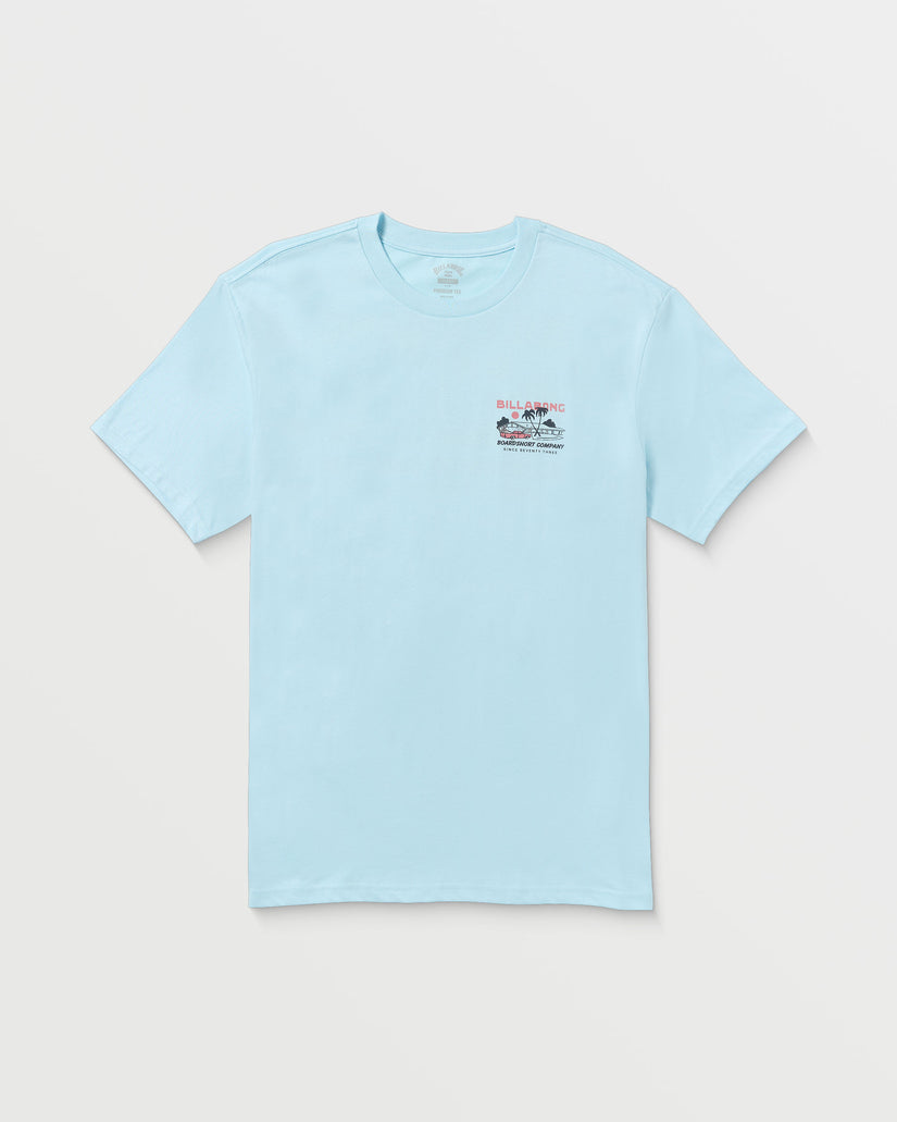 Palm Springs Premium Short Sleeve Tee - Coastal Blue