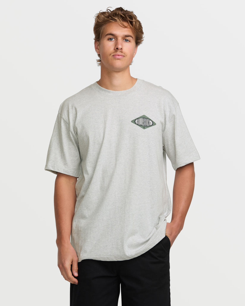 Walled Regular Short Sleeve Tee - Grey Heather