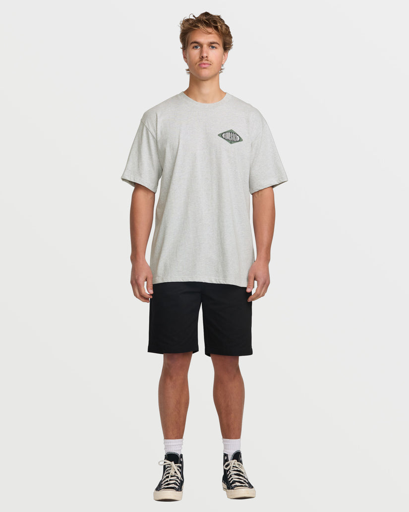 Walled Regular Short Sleeve Tee - Grey Heather