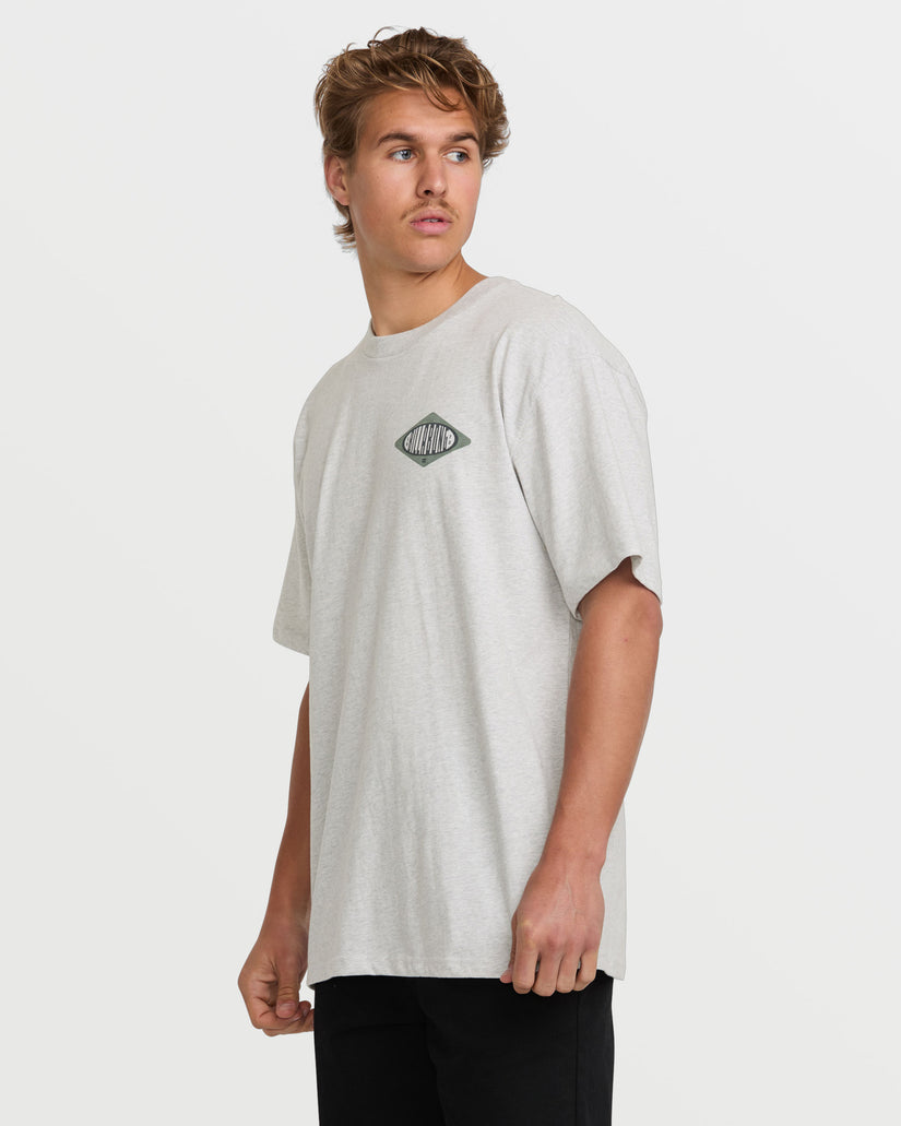 Walled Regular Short Sleeve Tee - Grey Heather