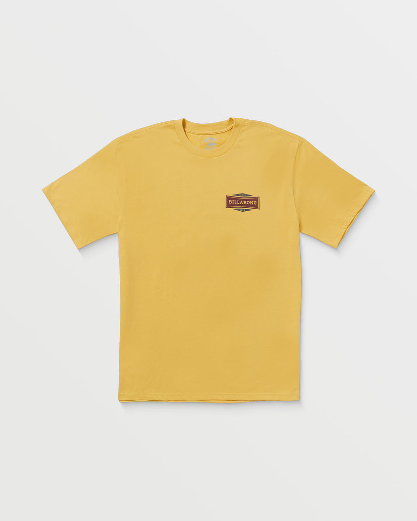 Walled Regular Short Sleeve Tee - Vintage Gold