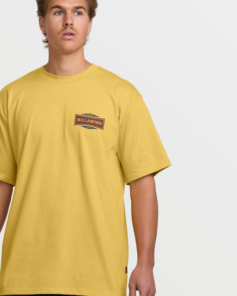 Walled Regular Short Sleeve Tee - Vintage Gold