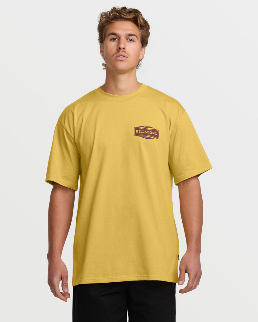 Walled Regular Short Sleeve Tee - Vintage Gold