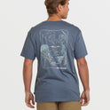 Trouble In Paradise Premium Short Sleeve Tee - Slate Blue