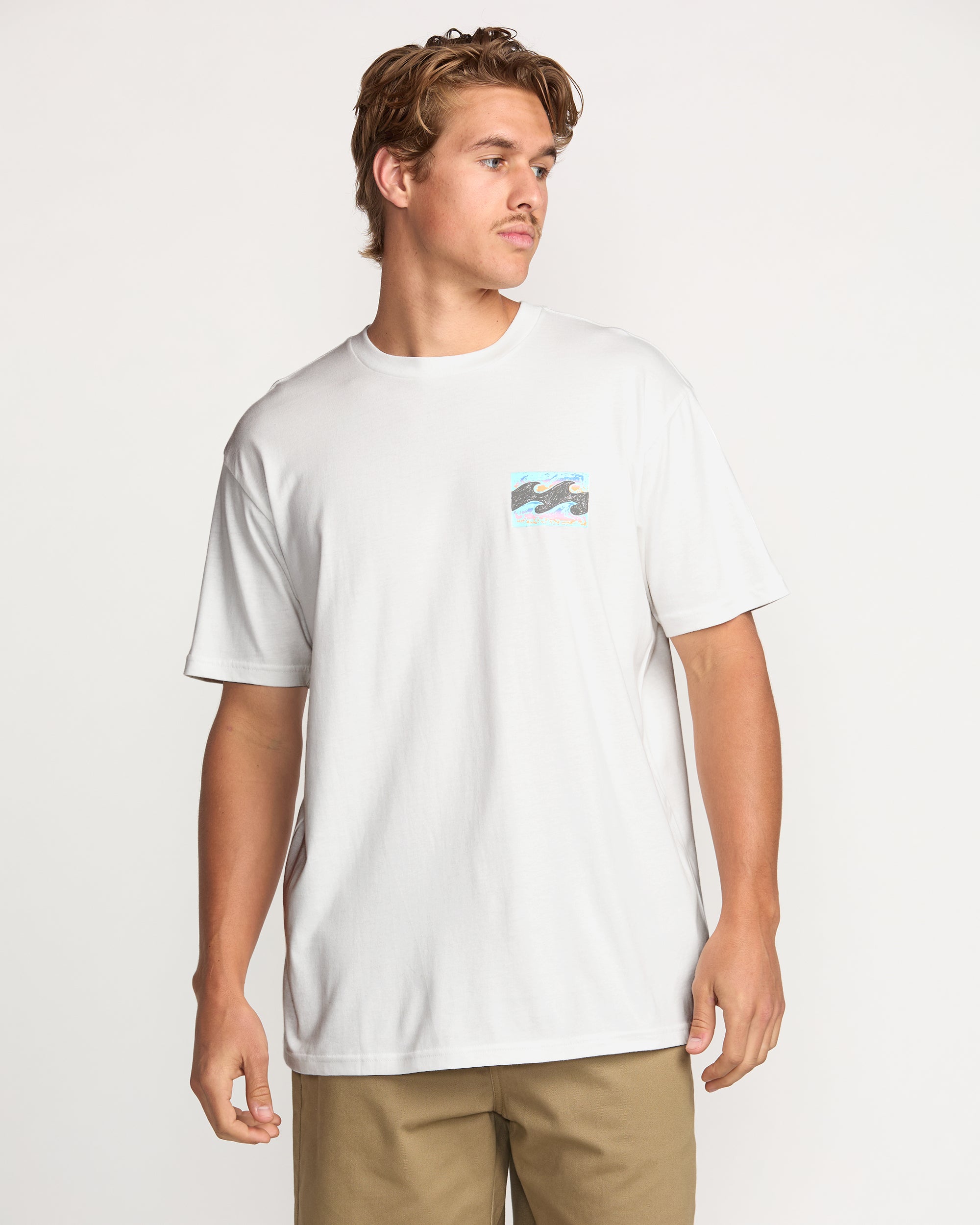 Crayon Wave Premium Tee - Off White