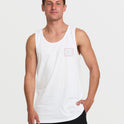 Crayon Wave Premium Tank - White