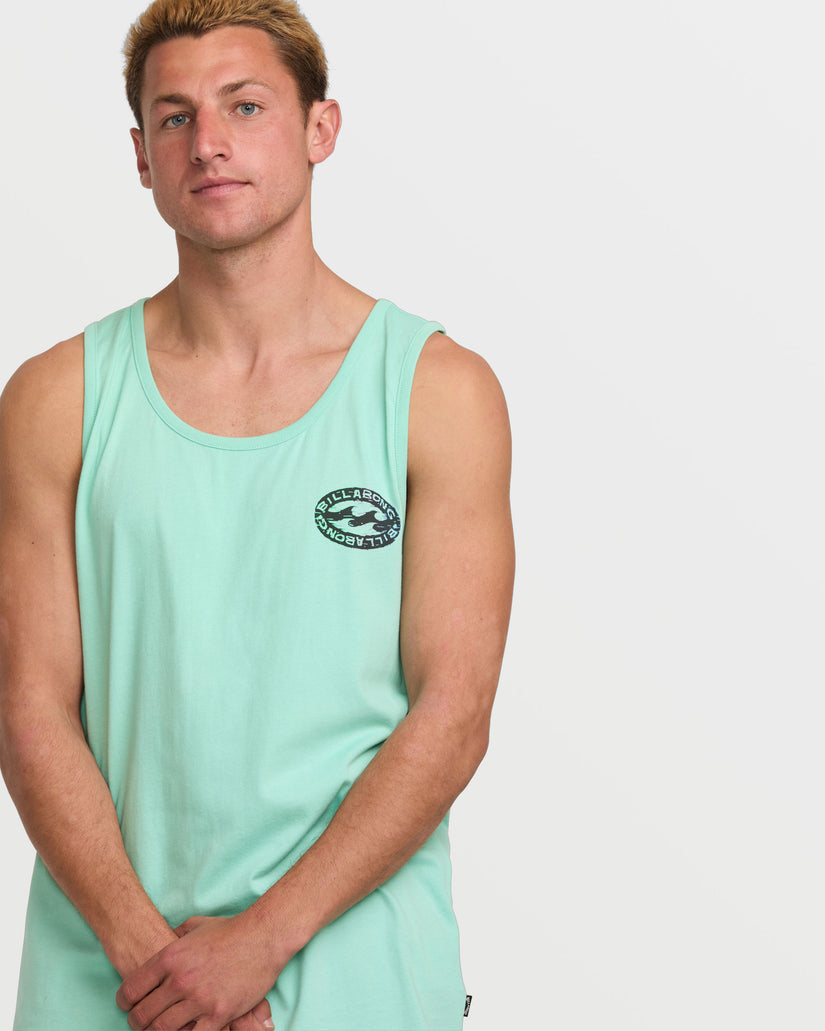 Stretch Wave Premium Tank - Bermuda