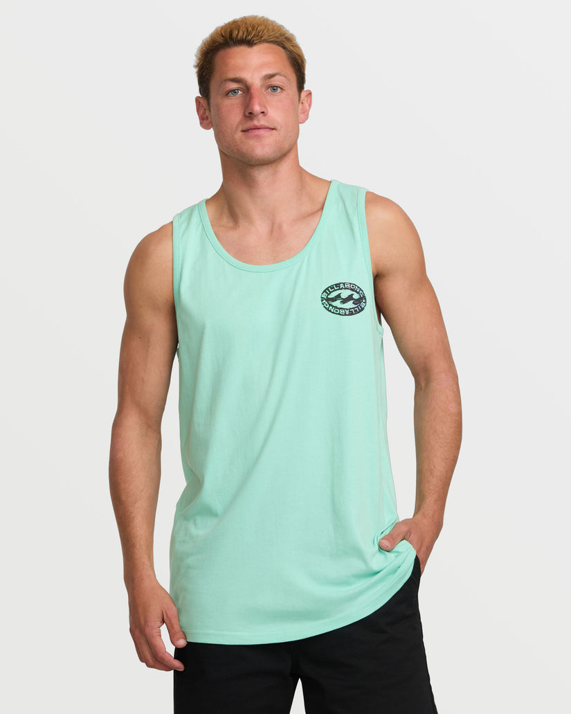 Stretch Wave Premium Tank - Bermuda