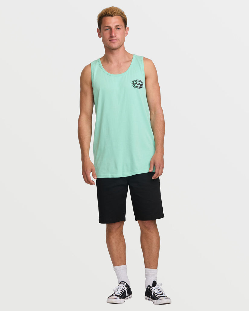 Stretch Wave Premium Tank - Bermuda