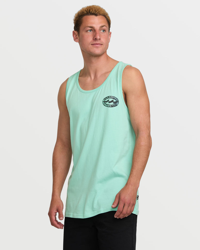 Stretch Wave Premium Tank - Bermuda