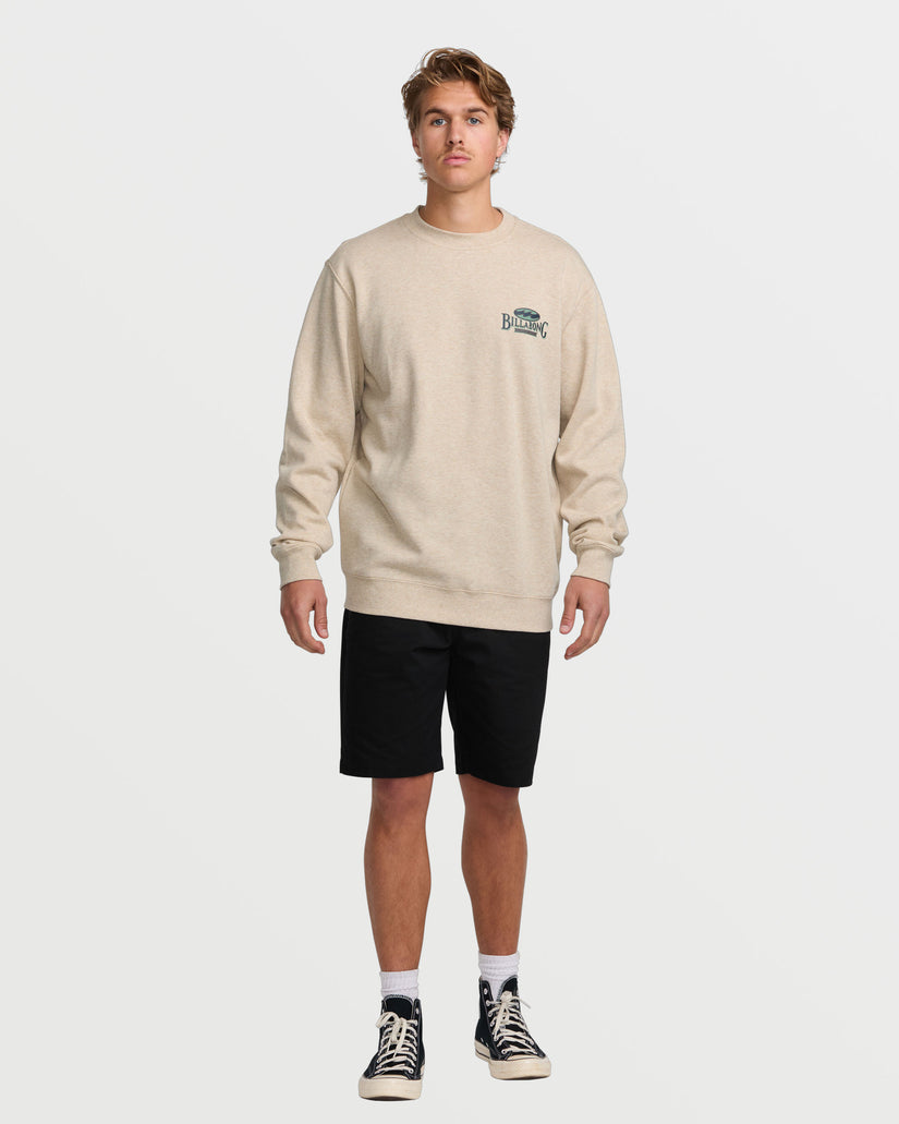 Short Sands Crew Sweatshirt - Oatmeal Heather