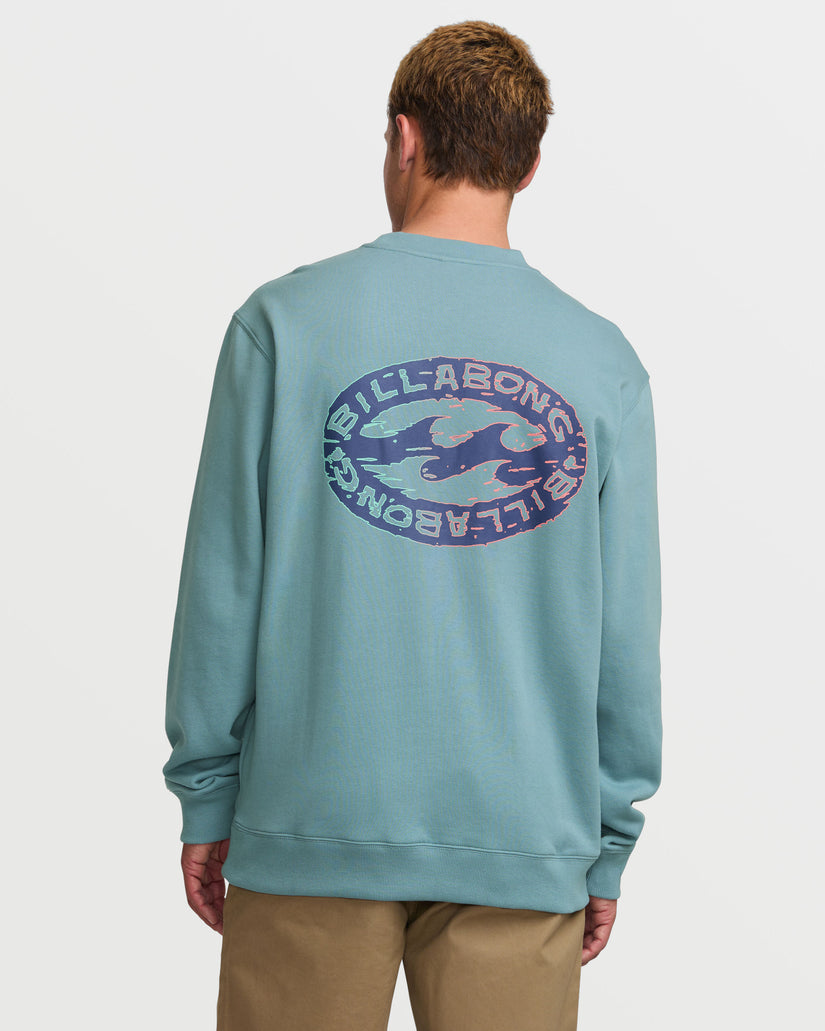 Short Sands Crew Sweatshirt - Washed Blue